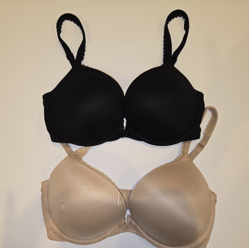 Victoria's Secret Black and Tan Bras
